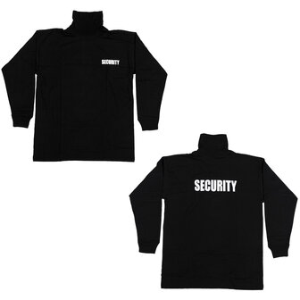 Security T-Shirt met Lange Mouw en Col