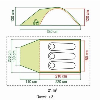 Coleman tent Darwin 3+