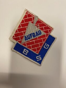 DDR embleem BSG  AUFBAU groot