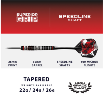 Heavy metal Dartpijlen  26gr