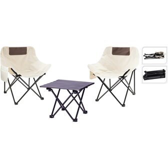 campingset metaal 3 delig
