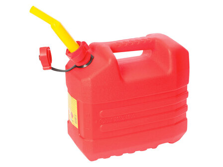 Benzinejerrycan met tuit 10L.