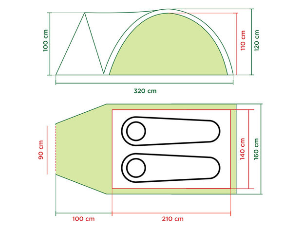 Coleman tent Darwin 2+