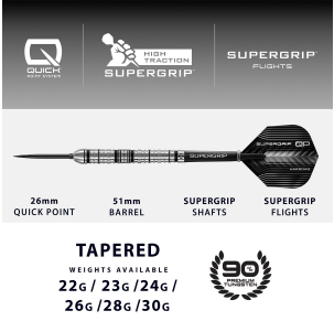 Supergrip Tapered QP Dartpijlen