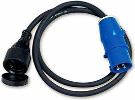 Koppelsnoer CEE 3p - Schuko contra 150cm