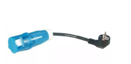 Koppelsnoertje 40cm CEE 3 - Schuko